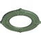 Ekena Millwork Benson Ceiling Medallion (Fits Canopies up to 6 1/8"), 11 1/8"OD x 6 1/8"ID x 5/8"P, Athenian Green CM11BNAGF - alternate 4